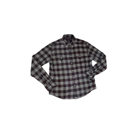 Damipow Men's Flannel Shirt - Long Sleeve Plaid Button Down, Soft Brushed Cotton, Size Large - View #4